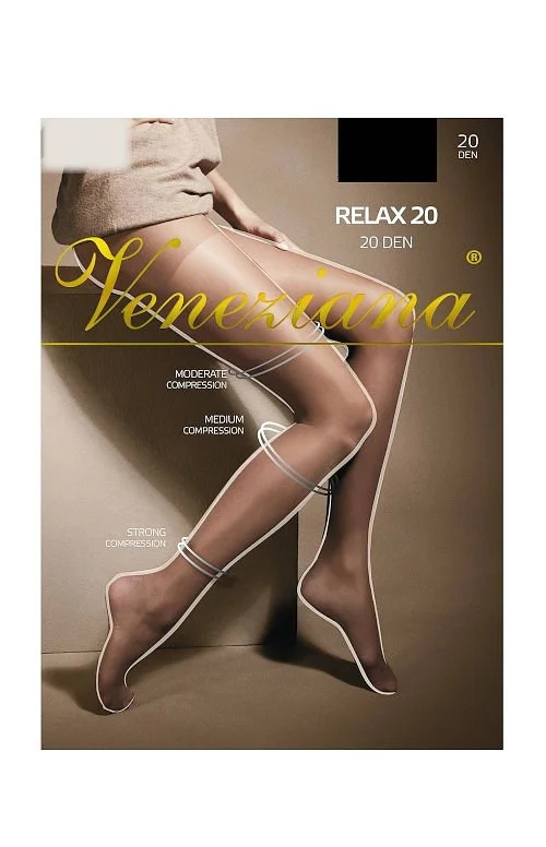 Veneziana Relax punčocháče 20 den 5-XL visone/odc.béžová 5-XL