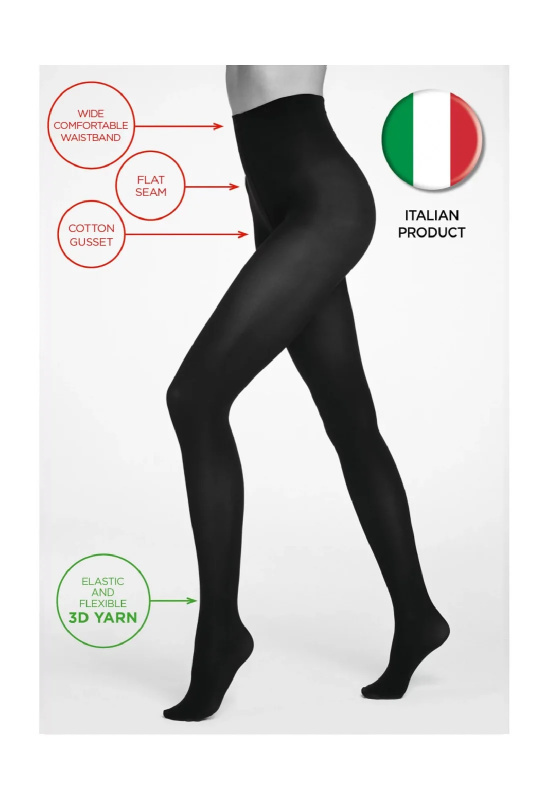 Dámské punčochové kalhoty Veneziana Cover 40 den nero 3-M