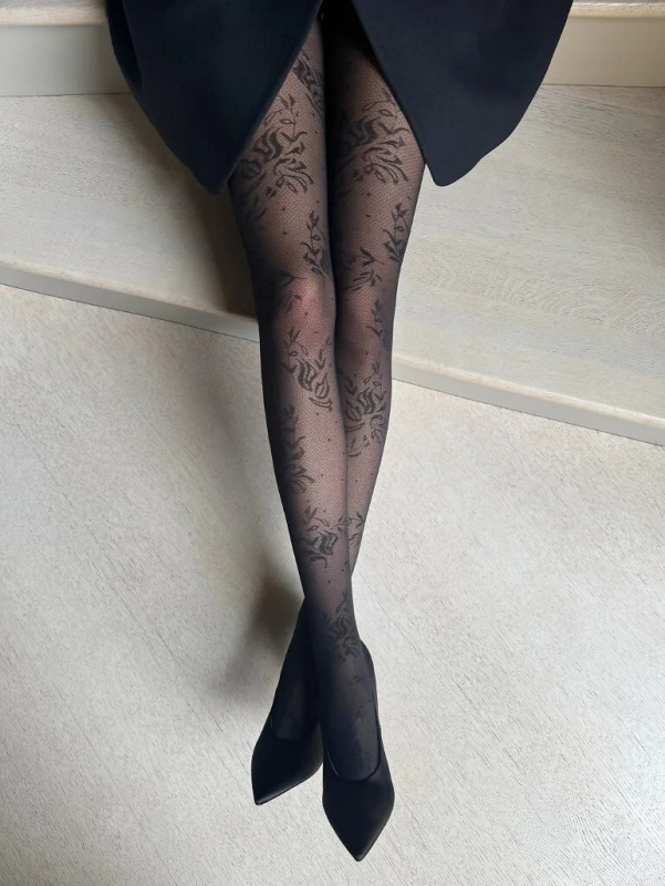 Punčocháče Veneziana Lorenza 2-4 nero 3-M