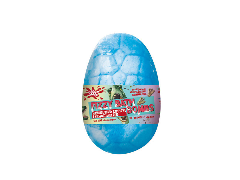 Chlapu Chlap Jiskřící dinosauří vejce koupelová bomba 140 g - Cukrová vata
