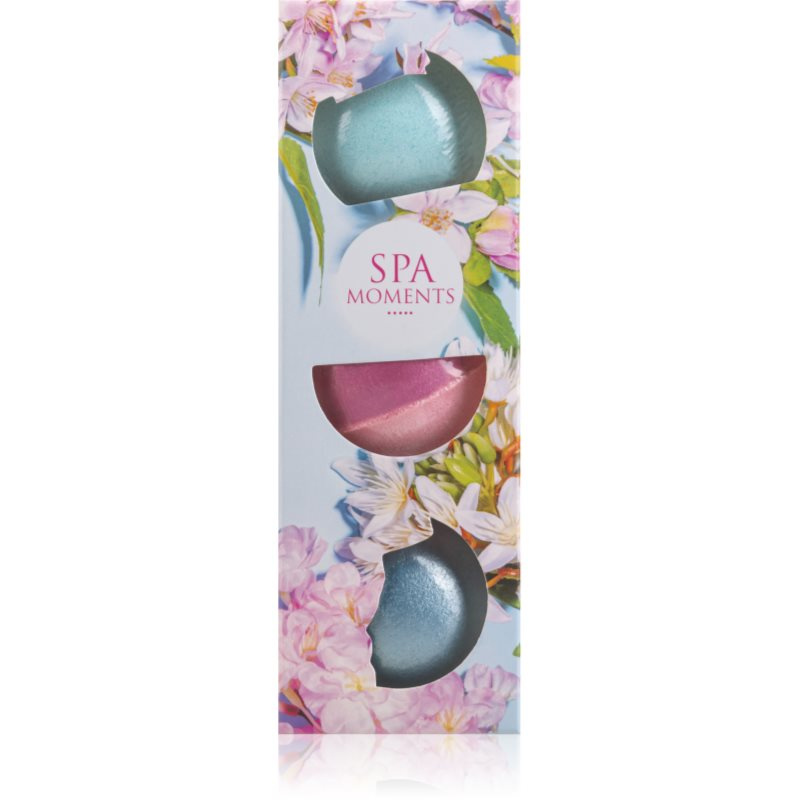 Spa Moments Fizzy Bath Bombs Shea Butter šumivé koule do koupele s bambuckým máslem