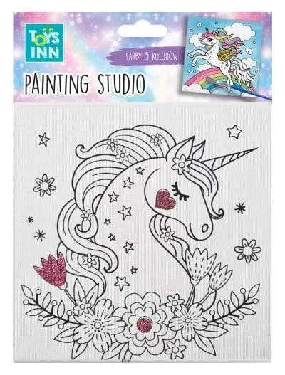 Kreativní malířská sada Canvas Malý ptáček TOYSINN 15 × 15 cm