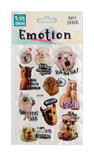 Samolepky emoce lama
