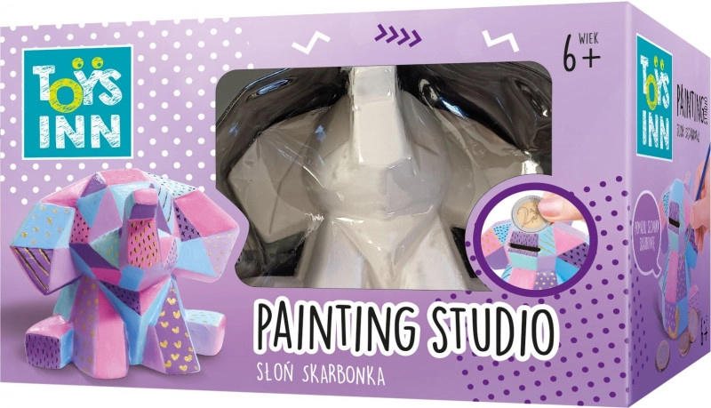 Figurka Slon Pokladnička k Vymalování