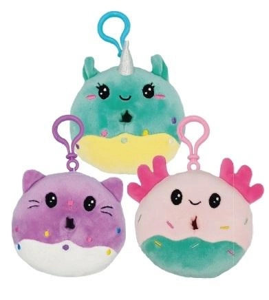Plyšové přívěsky donut MIX 12 od Toys Inn