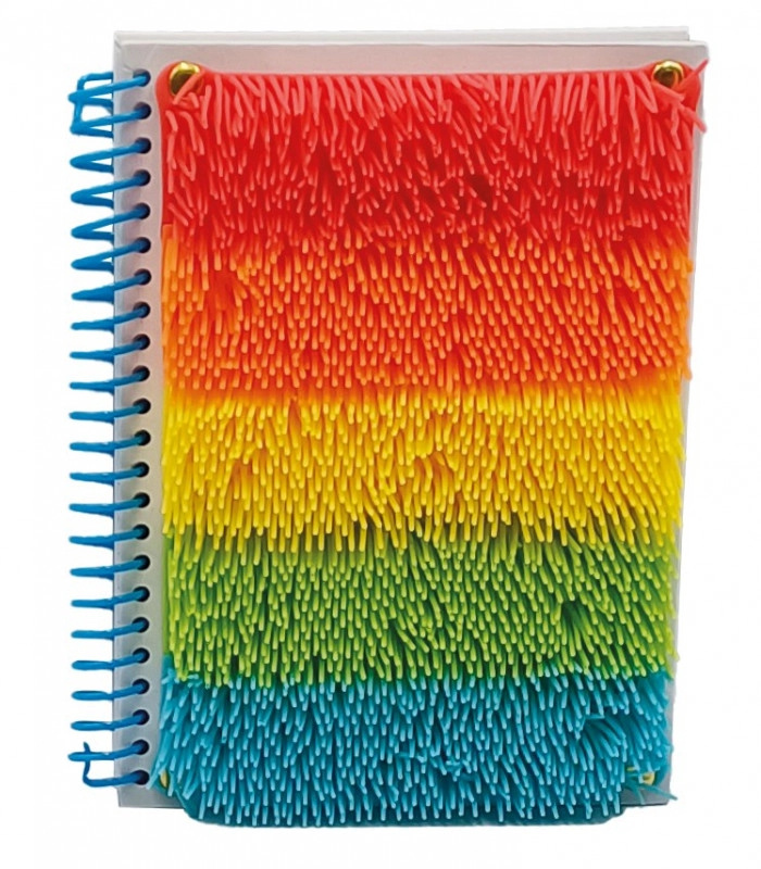 Senzorický zápisník multicolor s třásněmi A5, 80 listů