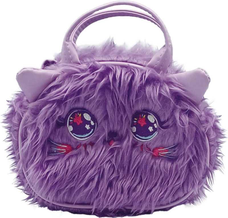 Dětská plyšová kabelka Monster fialová STNUX
