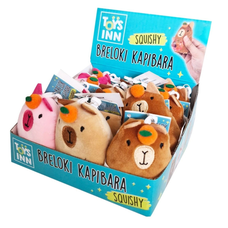 Plyšový přívěsek kapybara se squishy bříškem TOYS INN