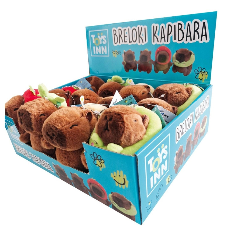 Plyšový brelok kapybara se squishy bříškem Toys Inn