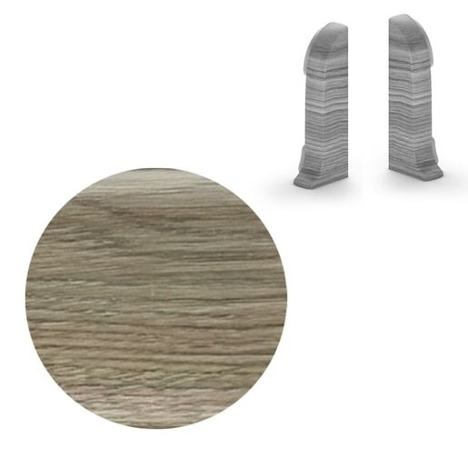 Koncovka k soklu Naturel dub Victoria , PVC délka 0,5 cm, výška hrany 56 mm, NATNGTK67