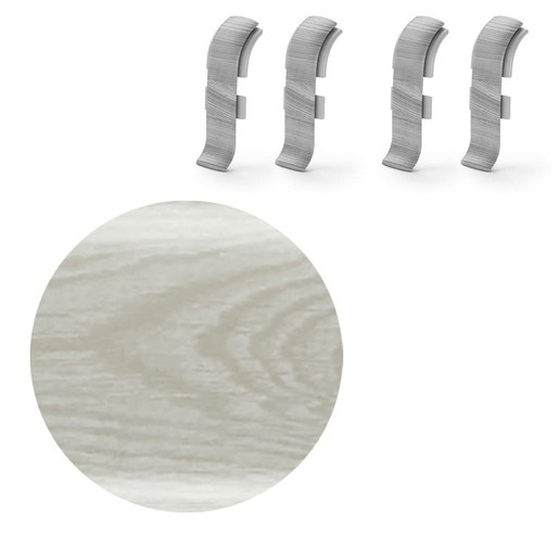 Spojka k soklu Naturel dub Arctic , PVC délka 0,5 cm, výška hrany 56 mm, NATNGTFG0