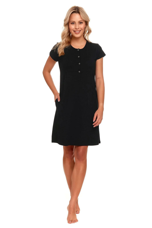 Noční košile 9941 black - Doctornap černá XL