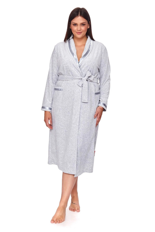 Dámský župan 1078 grey plus - Doctornap šedá XXL