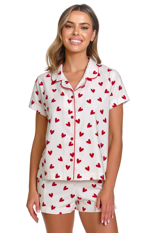 Dámské pyžamo Doctor Nap PM.7441 Barva: Bílá, Velikost: XL