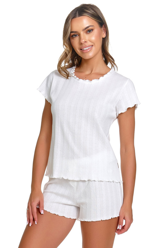 Dámské pyžamo Doctor Nap PM.7444 Barva: Bílá, Velikost: M