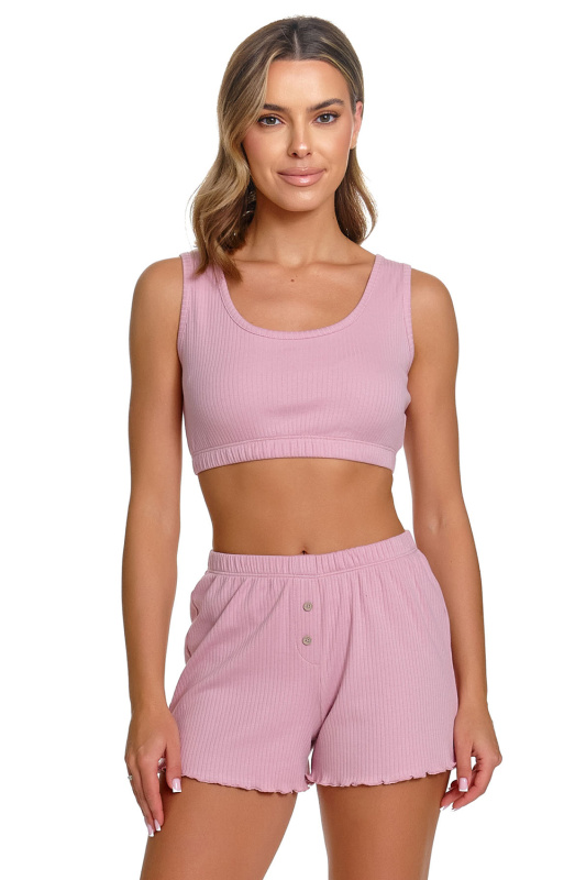 Dámské pyžamo Doctor Nap PM.7464 Barva: Růžová, Velikost: S