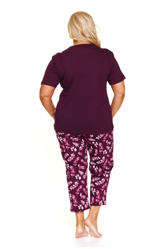 DÁMSKÉ PYŽAMO PM.7267 BIG J/25 vínový XXL