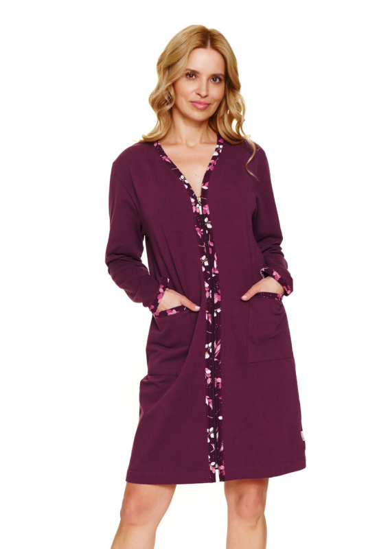 Dámský župan Doctor Nap SMZ.7319 Plus size Barva: Bordó, Velikost: XL