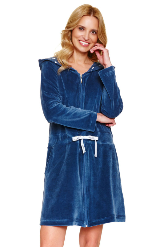 Dámský župan Doctor Nap SWO.1008 s kapucí Barva: Bordó, Velikost: 2XL