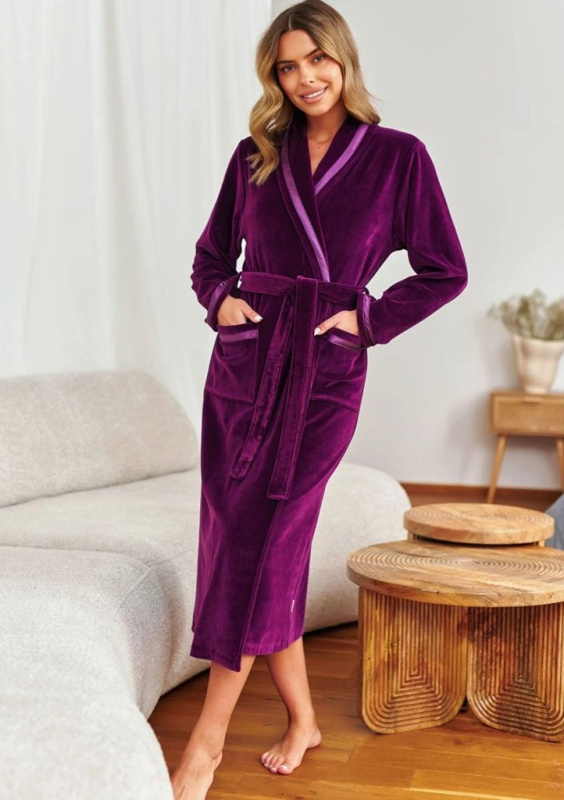 Dámský župan Doctor Nap SWA.1078 Barva: Bordó, Velikost: XL