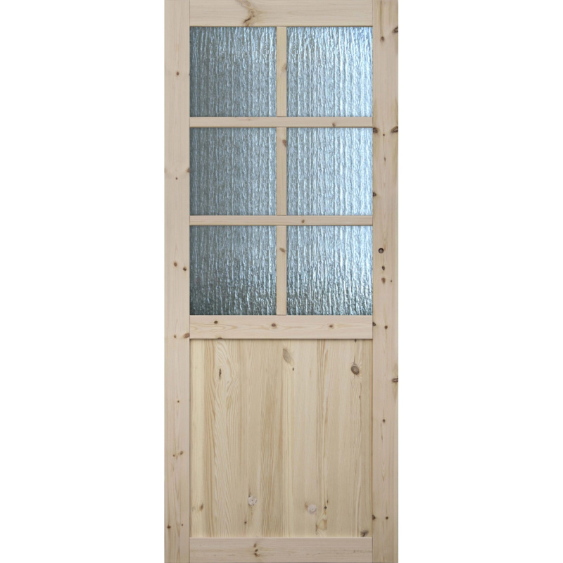 RADEX Falcové interiérové dveře LUGANO EKO 6S, borové dřevo, 60 L