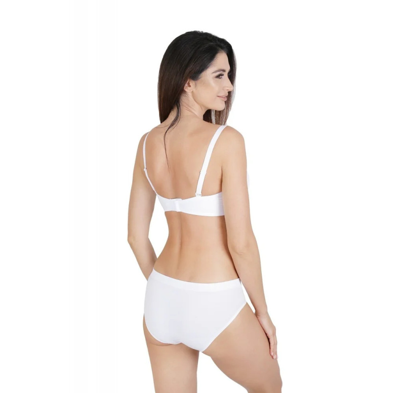 Dámské kalhotky Hanna Style Bonded C6-155 Basic High bílá XXL