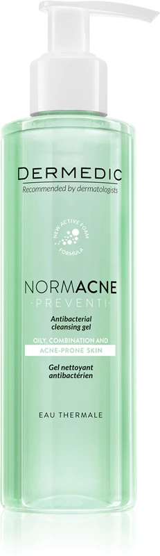 Dermedic Normacne Preventi čisticí pleťový gel s antibakteriální přísadou 200 ml