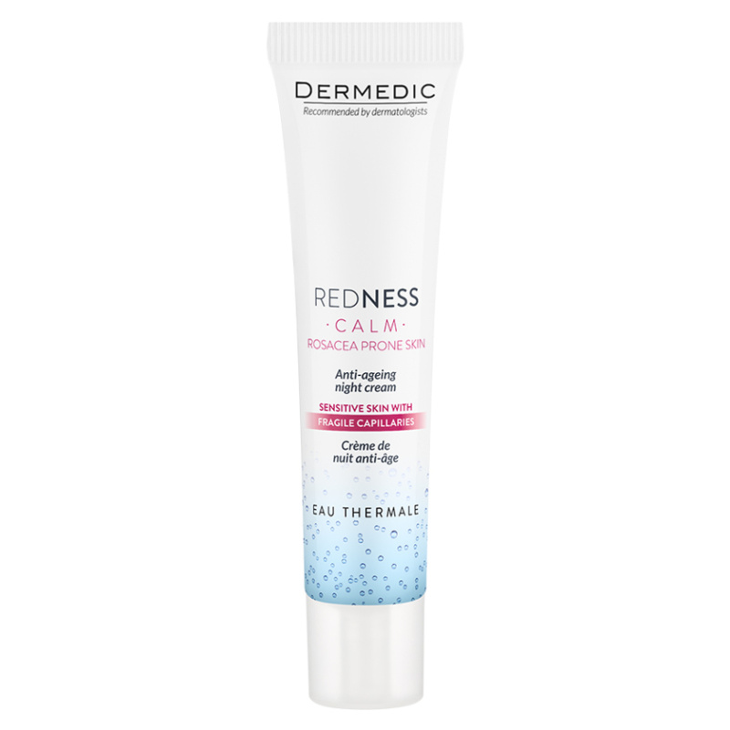 Dermedic Redness Calm noční krém proti prvním vráskám pro citlivou a zarudlou pleť 40 ml