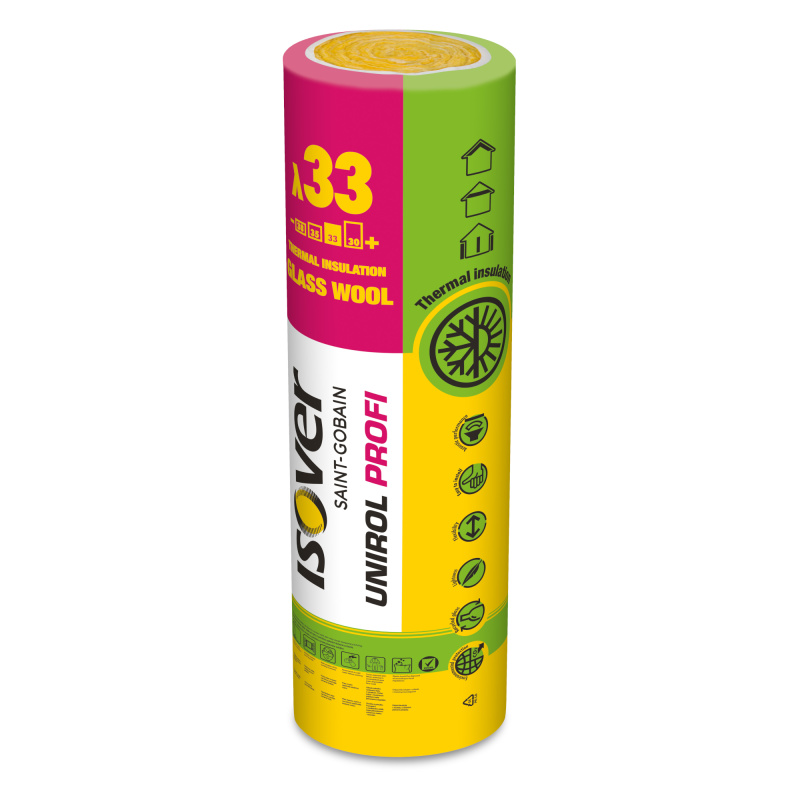 Tepelná izolace ISOVER UNIROL PROFI 220 mm (2,76 m2/bal.)