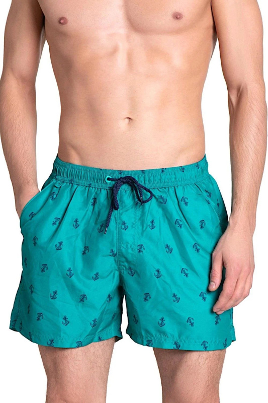 Pánské plavky 38861 Ship - HENDERSON zelená XL
