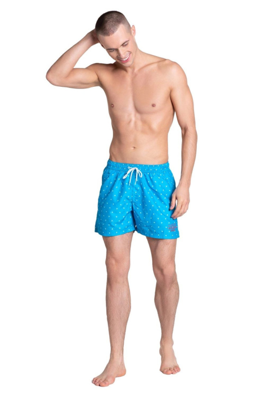 Pánské plavky 38863 Shall - HENDERSON modrá XL