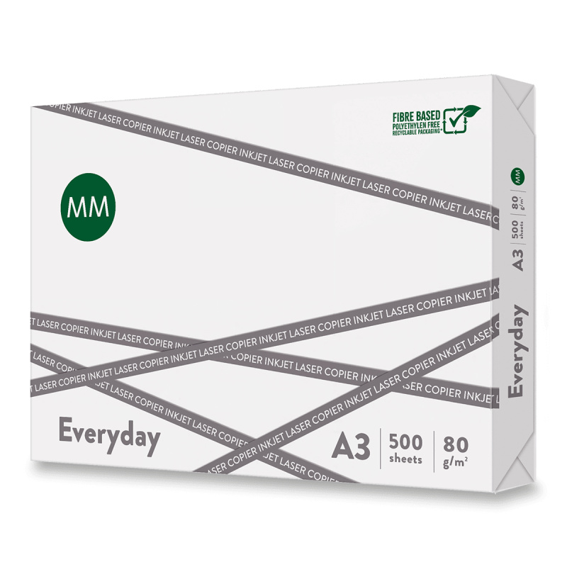 MM Flow Everyday - xerografický papír - A3, 80 g, 500 listů