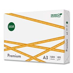 MM Flow Premium - xerografický papír - A3, 80 g, 500 listů
