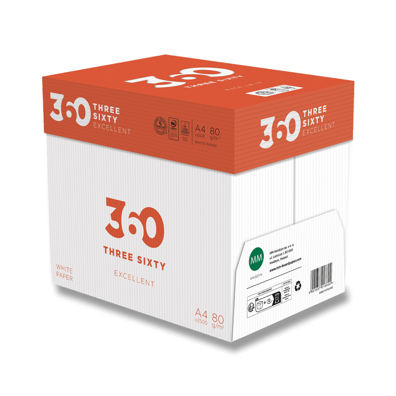 360 Excellent - xerografický papír  - A4, 80 g, 5 x 500 listů