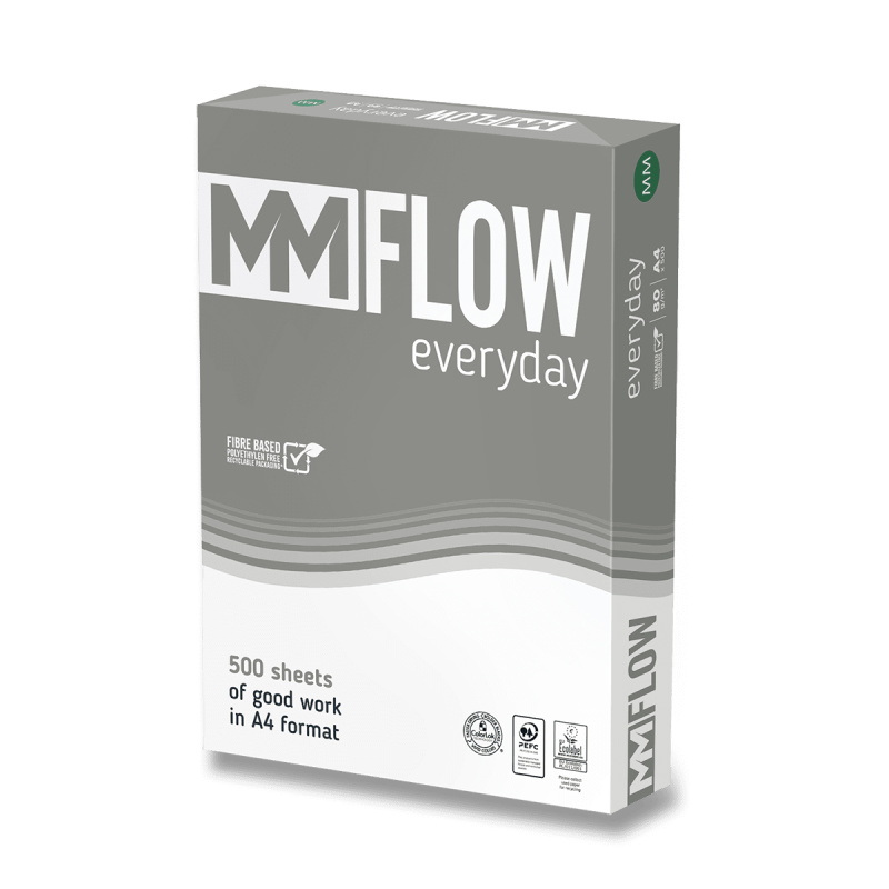 Xerografický papír MM Flow Everyday A4, 80 g, 5 x 500 listů MM Flow