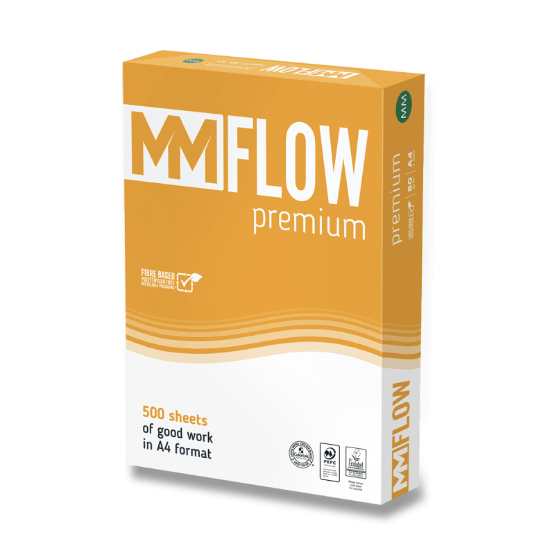 Kancelářský papír MM Flow Premium A4, 80 g, 5 x 500 listů