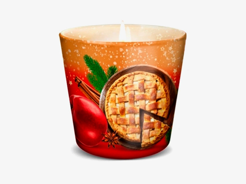 Bartek vonná svíčka ve skle 115g - Holiday Cake - Apple Pie with Cinnamon