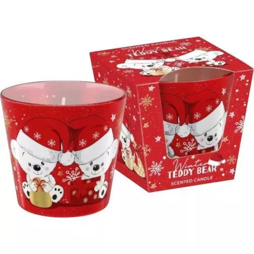 BARTEK svíčka Winter teddy bear 115g