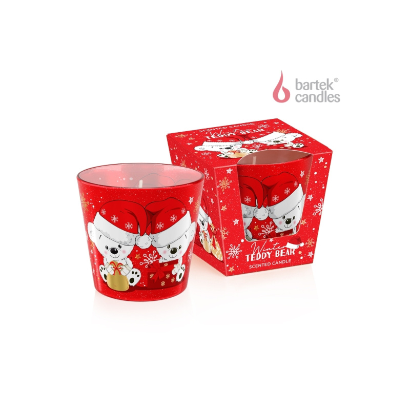 BARTEK svíčka Winter teddy bear 115g