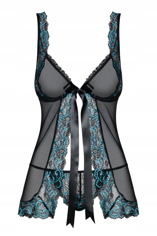 Erotická košilka Obsessive Amanta babydoll Barva: Černá, Velikost: S/M