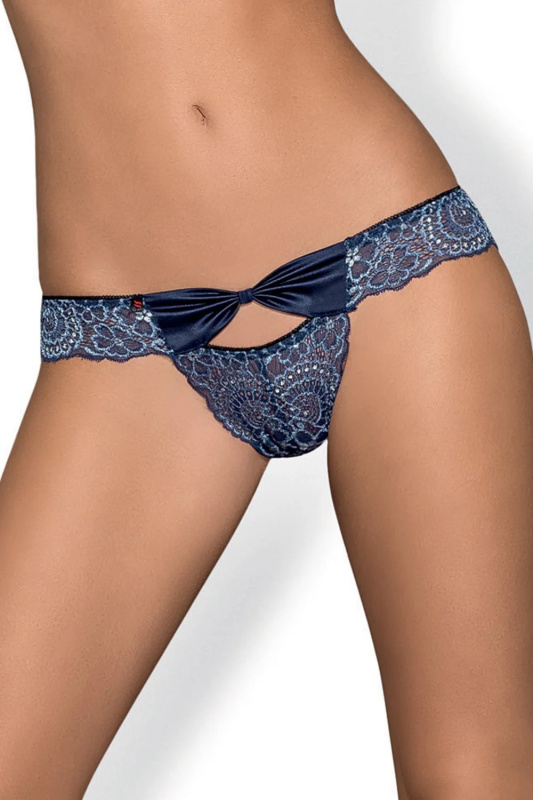 Kalhotky Obsessive Auroria panties Barva: Modrá - tmavě, Velikost: L/XL