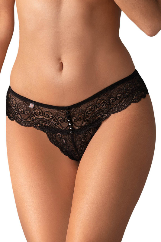 Tanga Obsessive Miamor thong Barva: Černá, Velikost: L/XL