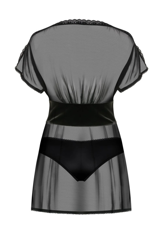 Erotická košilka 868-BAB - OBSESSIVE černá L/XL