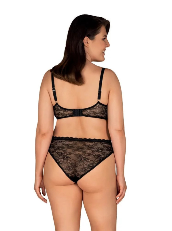 Dámský set Obsessive černý (Laurise set) XXL