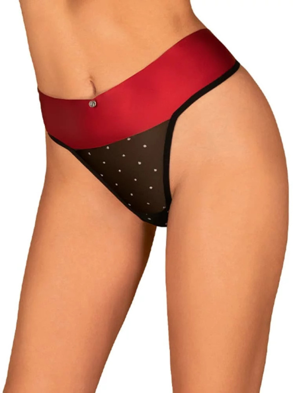 Dámská tanga Obsessive černá (Tienesy thong) S