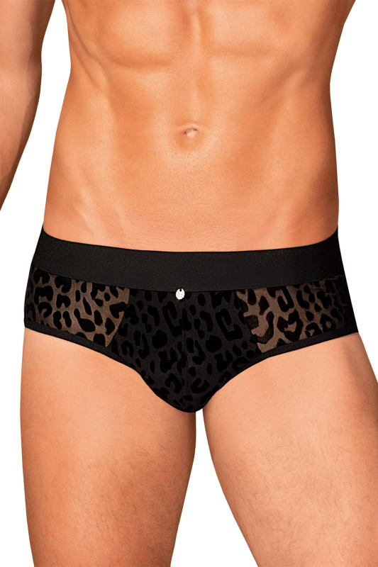 Pánské slipy Obsessive Azmeron jockstrap Barva: Černá, Velikost: L/XL