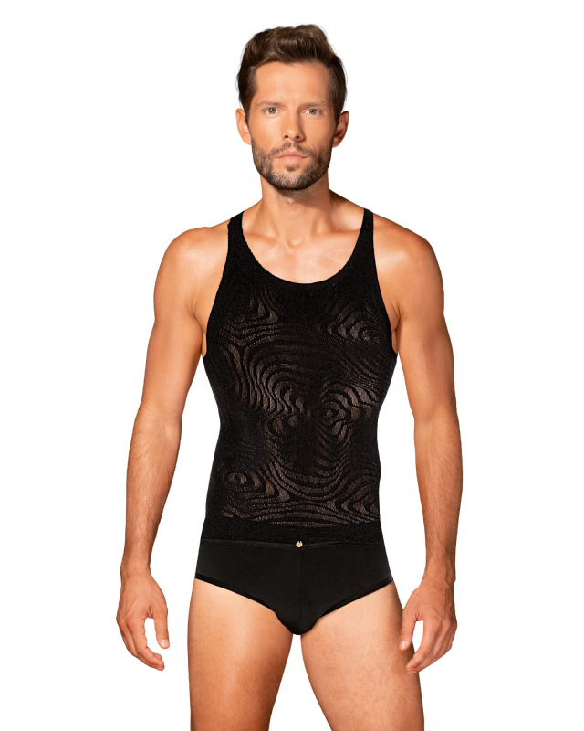 Pánské sexy tílko Obsessive T103 sleeveless Barva: Černá, Velikost: S/M