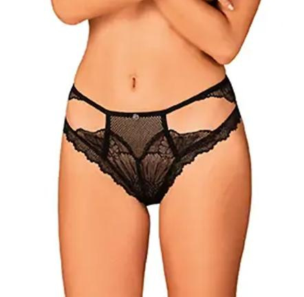 Kalhotky Obsessive Mibelia panties Barva: Černá, Velikost: XS/S