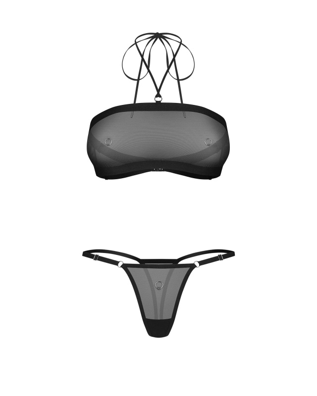 Dámský sexy set Orinelle 2-Pcs Set černý - Obsessive L/XL