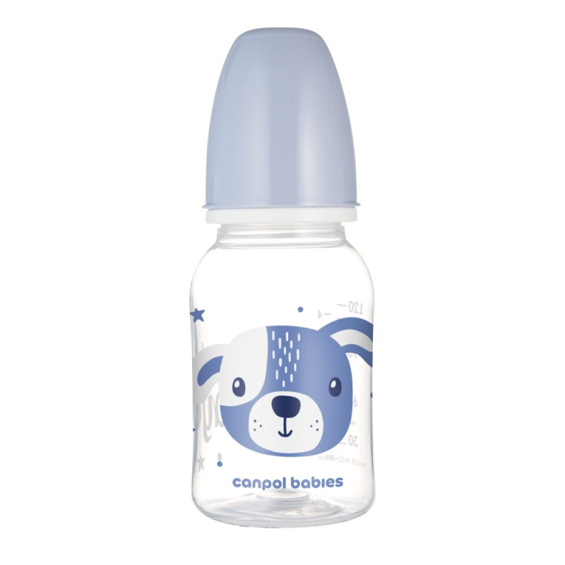 Canpol babies Lahev úzkohrdlá CUTE ANIMALS 120ml pejsek